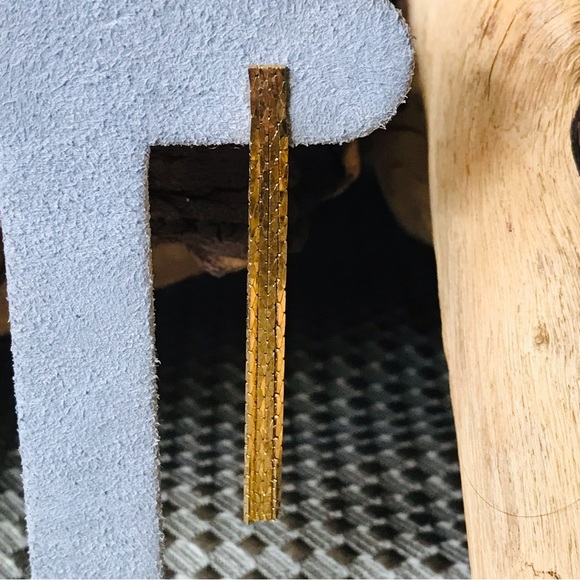 Vintage 80’s Costume Gold Tone Cascading Tassel Fringe 2 Inch Post Earrings - Picture 7 of 10